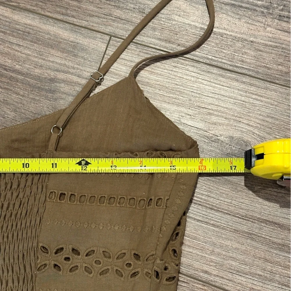 NWT! DELUC Masson Dress Brown Eyelet Size Small - Picture 8 of 13